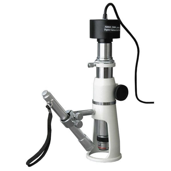 Amscope 20X-50X-100X Measuring Shop Microscope, 5MP Camera H2510-5M